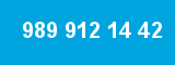 989 912 14 42 989 912 14 42
